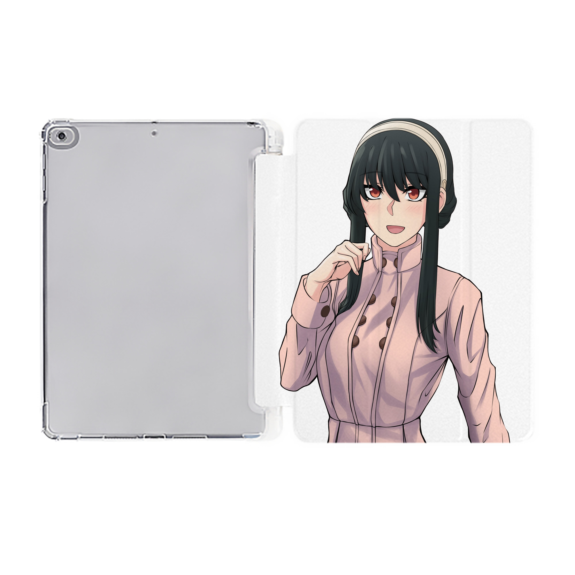 （画像用） SPY×FAMILY间谍家家酒 IPad ケース ペン収納付き 三つ折りスタンド PUレザー×シリコン 対応機種9.5/10.5/10.9インチ